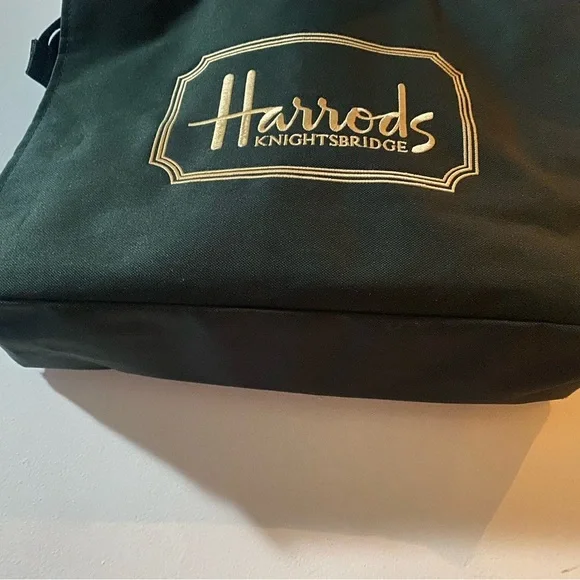 Green and Gold Harrods reusable tote - Picture 4 of 6